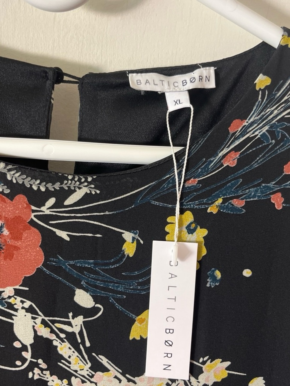 Baltic Born Women’s Black Floral Maxi Dress with Yellow & Pink Blooms XL - Picture 2 of 8